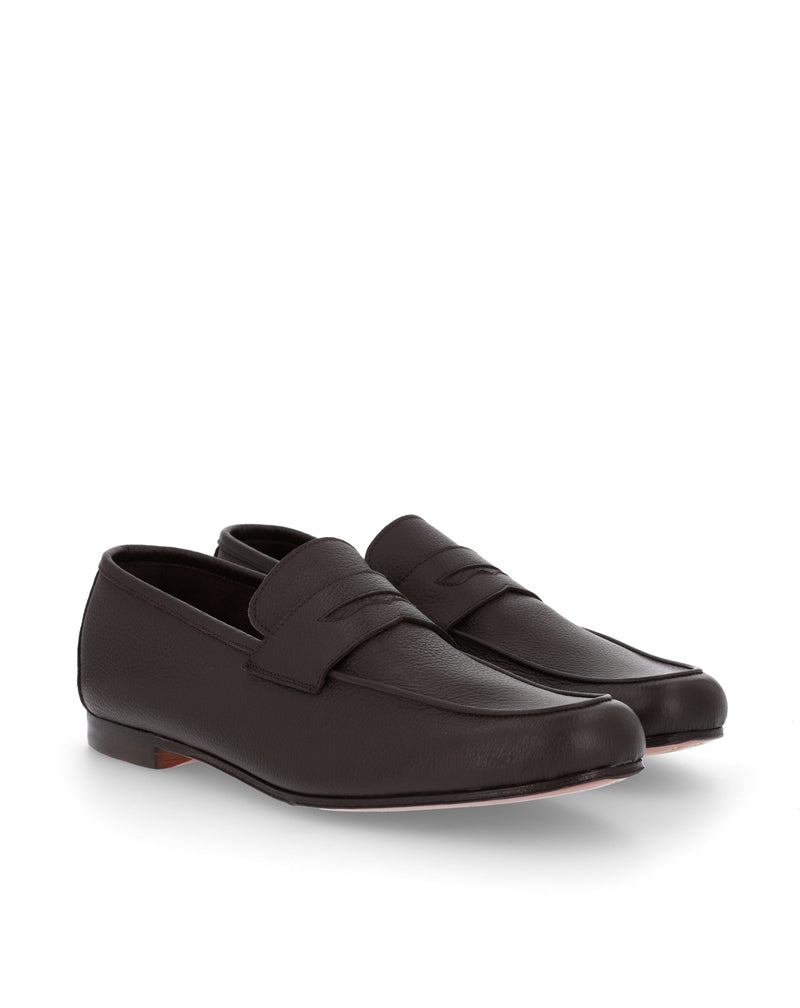 Brown ARLES soft penny loafer