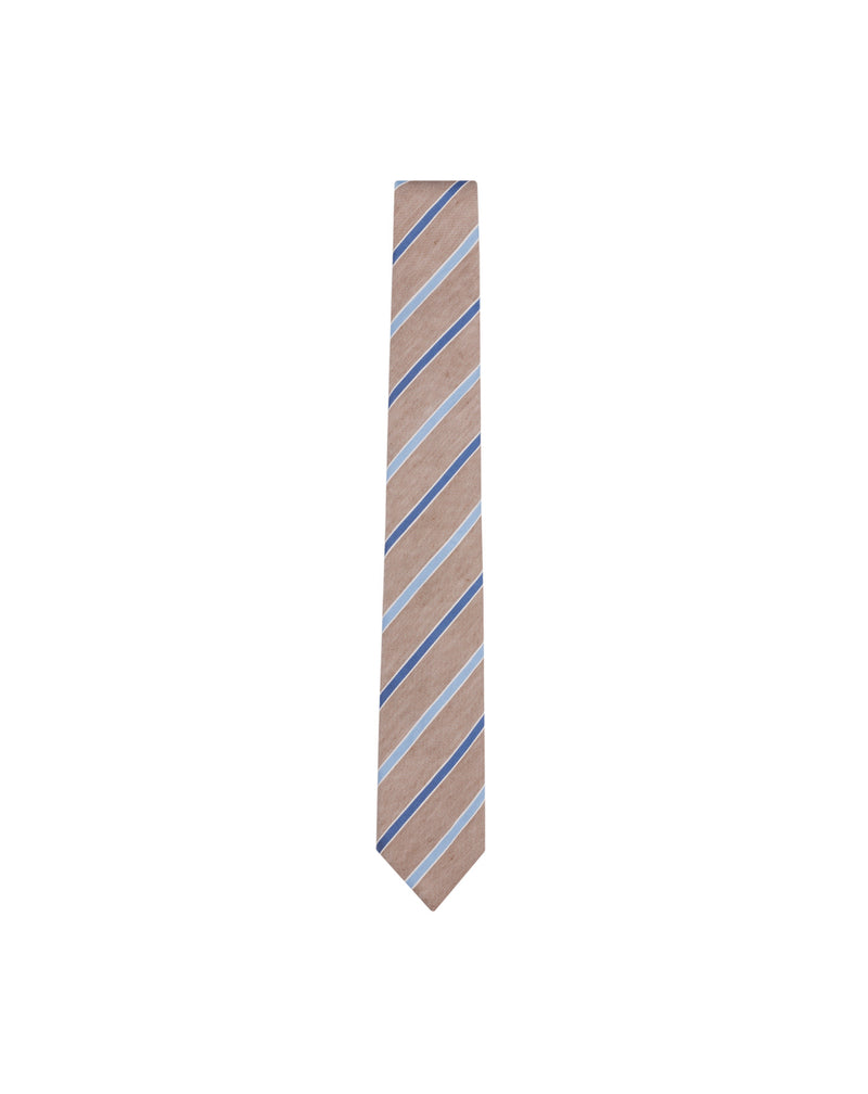 Beige repp tie 