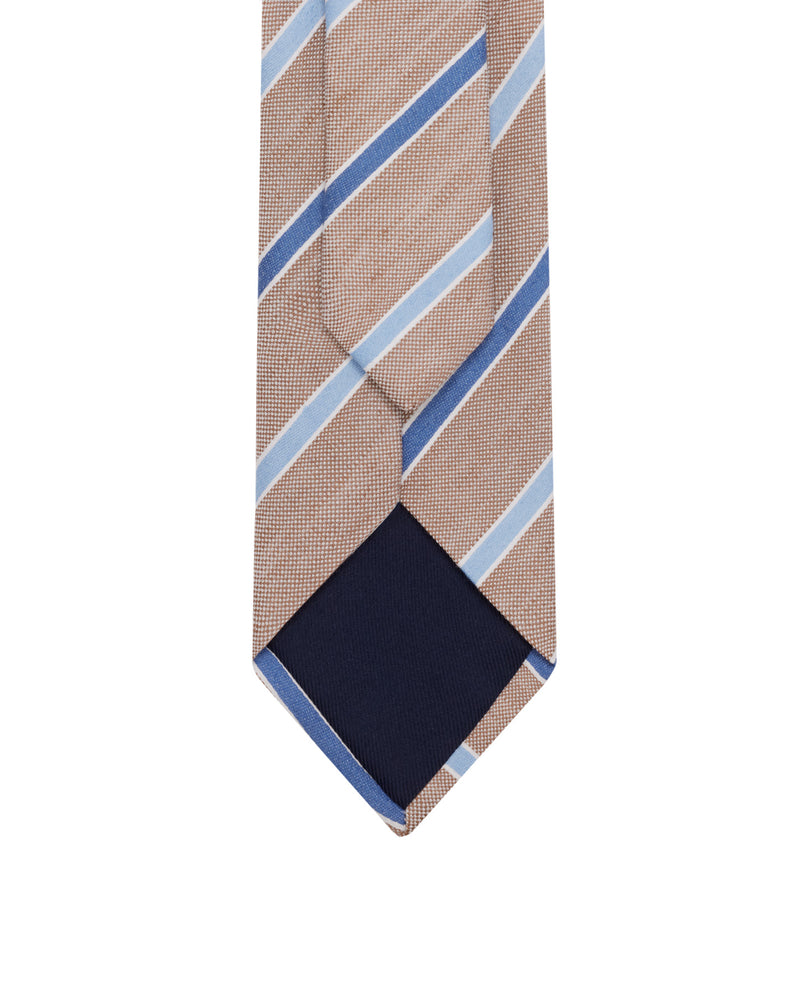 Beige repp tie 