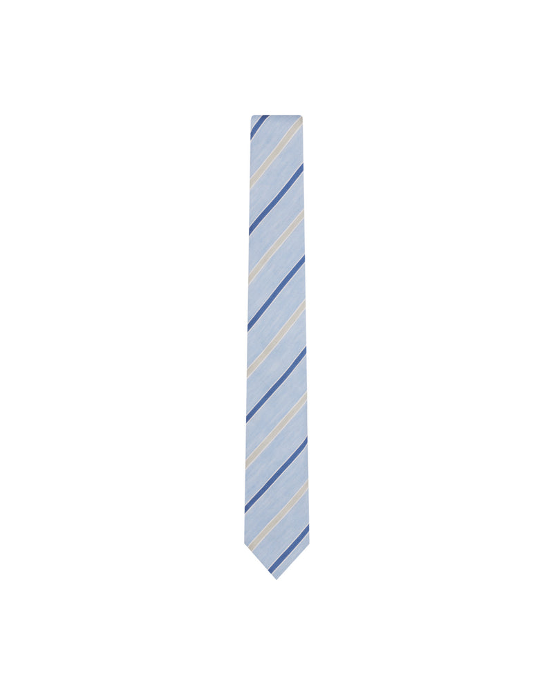 Sky blue repp tie