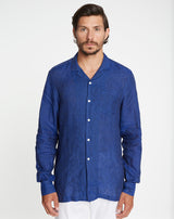 GUETHARY Linen navy shirt