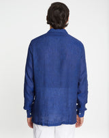 GUETHARY Linen navy shirt