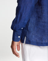 GUETHARY Linen navy shirt